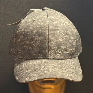 PGA Tour Golf Pro Series Moisture Wicking Sweatband Fitted Hat Size